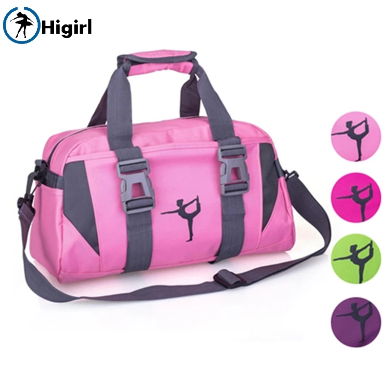 Женская фиолетовая Спортивная Танцевальная сумка для йоги розовая фитнеса
