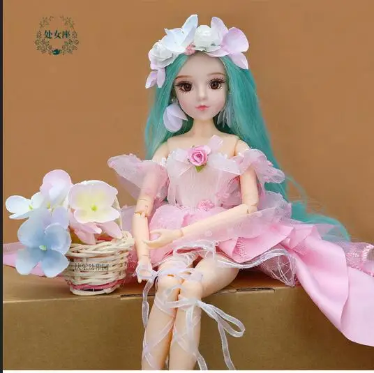 1/6 30cm 14 joints New arrival BJD Dolls SD Doll With Outfit Elegant Dress Wigs Shoes Makeup Beautiful Toys for Girls Dolls
1/6 30cm 14 joints New arrival BJD Dolls SD Doll With Outfit Elegant Dress Wigs Shoes Makeup Beautiful Toys for Girls Dolls