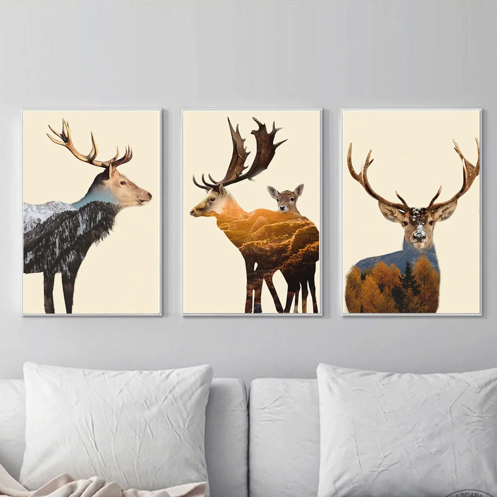 Abstract Landscape Deer Elk Scandinavian Wall Art Canvas Painting Nordic Poster and Prints Wall Picture for Living Room Decor
Abstract Landscape Deer Elk Scandinavian Wall Art Canvas Painting Nordic Poster and Prints Wall Picture for Living Room Decor