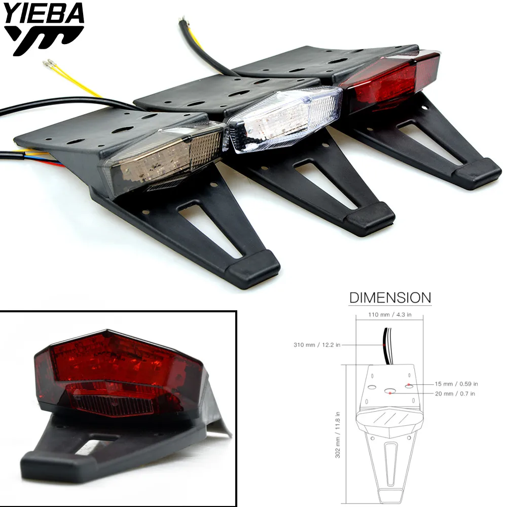 Motorcycle Universal Bike Rear Fender Taillight LED Motorcycle Accessories Brake Stop Light Red Cafe Racer Tail Lamps 3 colors
Motorcycle Universal Bike Rear Fender Taillight LED Motorcycle Accessories Brake Stop Light Red Cafe Racer Tail Lamps 3 colors