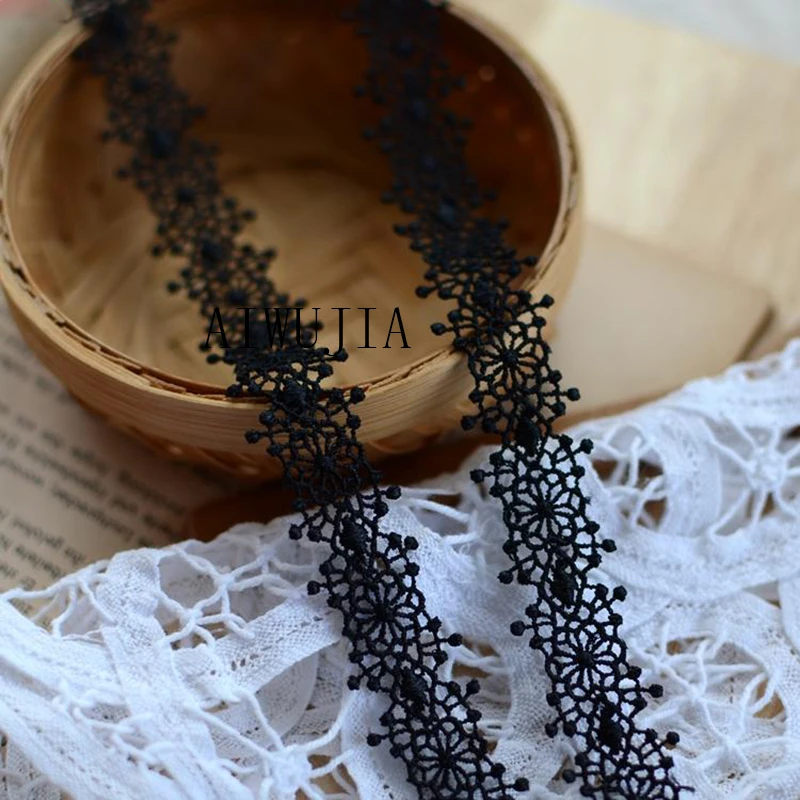 10Yards Black Lace Trim High Quality Polyester Fabric DIY Cloth Decorative Accessories Handcraft
10Yards Black Lace Trim High Quality Polyester Fabric DIY Cloth Decorative Accessories Handcraft