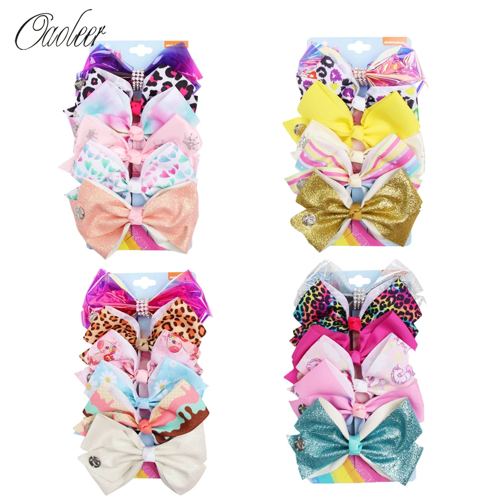 6 Pcs/Set 5 Inch JO JO Bows for Girls Handmade Hairgrips for Children Glitter Hairbow Jelly Bows for Children Hair Accessories
6 Pcs/Set 5 Inch JO JO Bows for Girls Handmade Hairgrips for Children Glitter Hairbow Jelly Bows for Children Hair Accessories