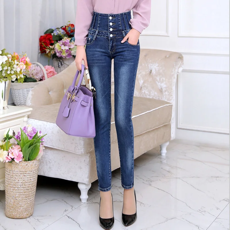 Autumn Spring Jeans Womens High Waist Elastic Skinny Denim Long Pencil Pants Back Cross Woman Jeans Camisa Feminina Trousers
Autumn Spring Jeans Womens High Waist Elastic Skinny Denim Long Pencil Pants Back Cross Woman Jeans Camisa Feminina Trousers