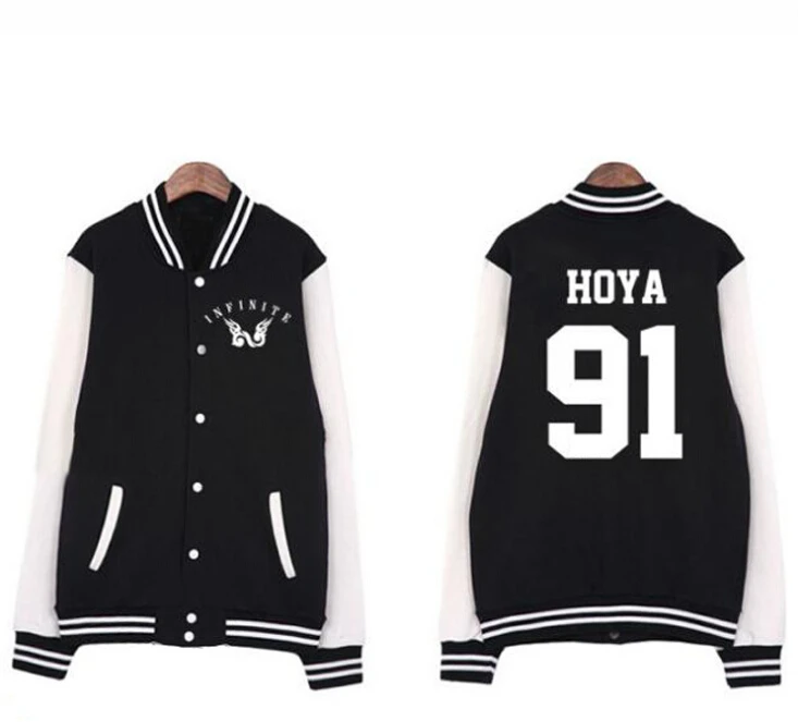 Kpop infinite logo member name printing black baseball jacket korean style outwear casual lovers hoodie jackets
Kpop infinite logo member name printing black baseball jacket korean style outwear casual lovers hoodie jackets