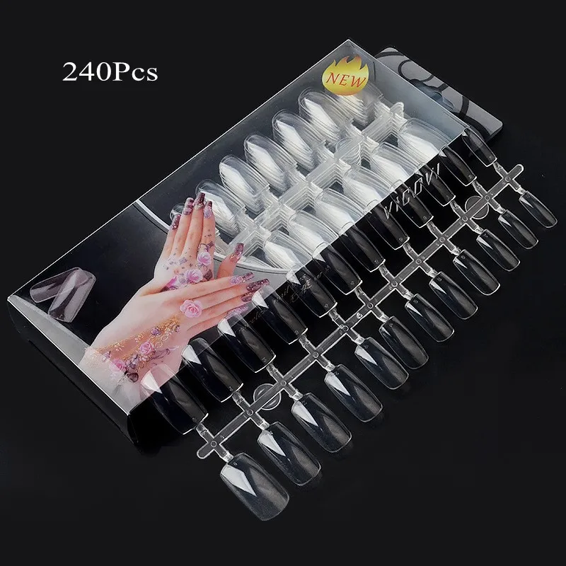 240Pcs/Set Fake Nails Tips Manicure False Nail Art Tips Clear Salon Acrylic Artificial Fake Nail Display Practice Tools DIY ND18
240Pcs/Set Fake Nails Tips Manicure False Nail Art Tips Clear Salon Acrylic Artificial Fake Nail Display Practice Tools DIY ND18