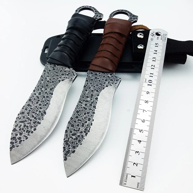 Fixed Blade Knife Tactical Survival Knife Camping Hunting Hiking Knife General Corrosion Art with Sheath Drop Shipping
Fixed Blade Knife Tactical Survival Knife Camping Hunting Hiking Knife General Corrosion Art with Sheath Drop Shipping