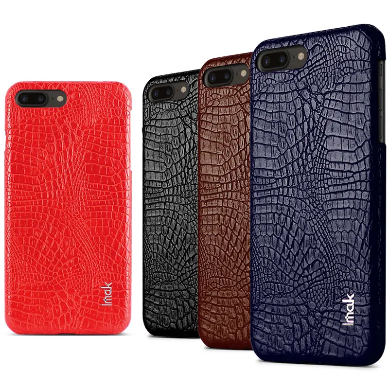 Роскошный чехол IMAK из искусственной кожи под крокодила для Apple Iphone 7 Plus 5 дюйма