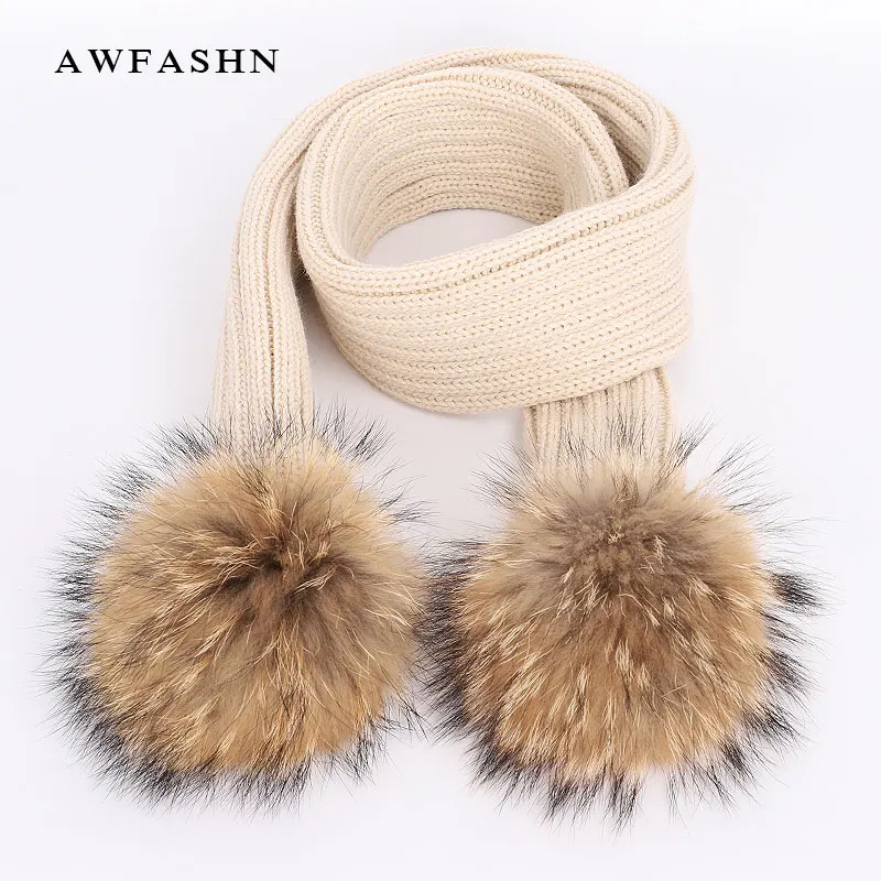 2018 New Lovely Children's Raccoon Fur pom poms Scarf Winter High Quality Knit Scarves Fashion Boy Girl Warm Kerchief Shawl Kids
2018 New Lovely Children's Raccoon Fur pom poms Scarf Winter High Quality Knit Scarves Fashion Boy Girl Warm Kerchief Shawl Kids