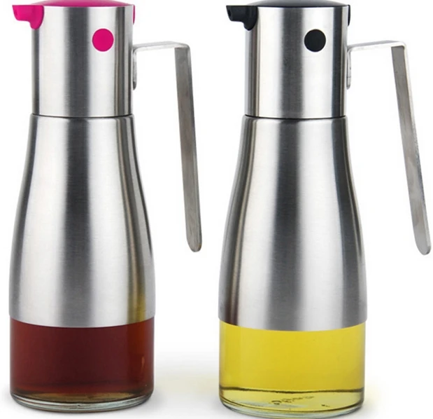 230ML Fashion Stainless Steel Surrounded Glass Oil Bottle Multifunction High Grade Gravy Boats Free Shipping
230ML Fashion Stainless Steel Surrounded Glass Oil Bottle Multifunction High Grade Gravy Boats Free Shipping