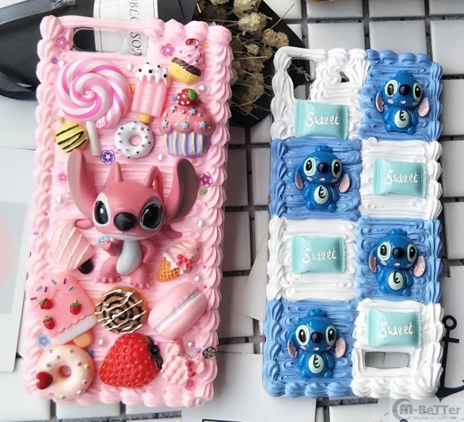 Чехол для iPhone 7/8 plus DIY X/XS 3D чехол телефона с мультяшными животными XR XSMAX edge кремовый