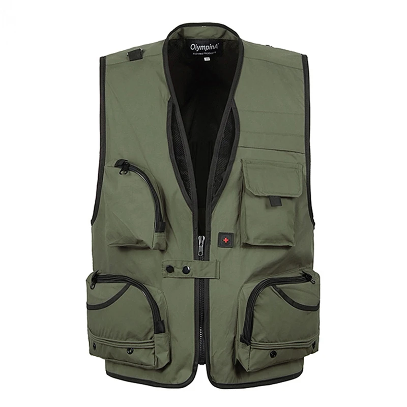 Cameraman Vest Summer Men Reporter Vest Multi-pockets Sleeveless Photographer Male Jackets Camouflage Casual Waistcoat Plus size
Cameraman Vest Summer Men Reporter Vest Multi-pockets Sleeveless Photographer Male Jackets Camouflage Casual Waistcoat Plus size
