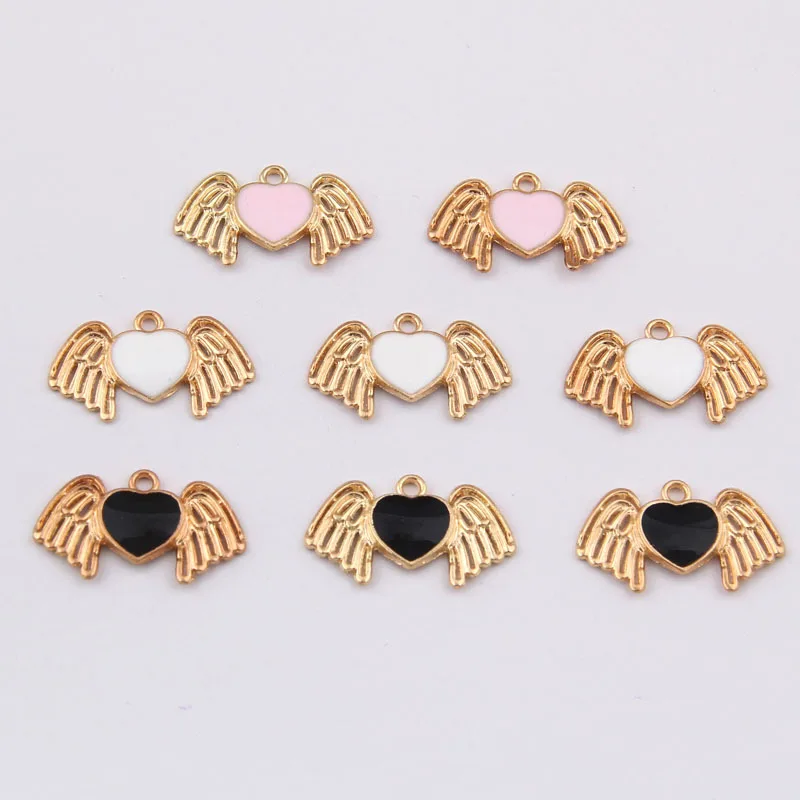 100pcs 12*13mm Golden Love Wings Drops Hanging Accessories Alloy Jewelry Accessories Wholesale
100pcs 12*13mm Golden Love Wings Drops Hanging Accessories Alloy Jewelry Accessories Wholesale