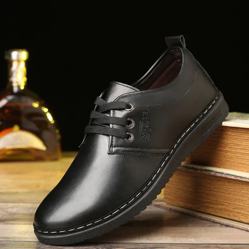 Koovan Men's Leather Shoes 2020 Spring New Lace-up Shoes Brown Men's Shoes Black Casual Sports Fashion Boys
Koovan Men's Leather Shoes 2020 Spring New Lace-up Shoes Brown Men's Shoes Black Casual Sports Fashion Boys
