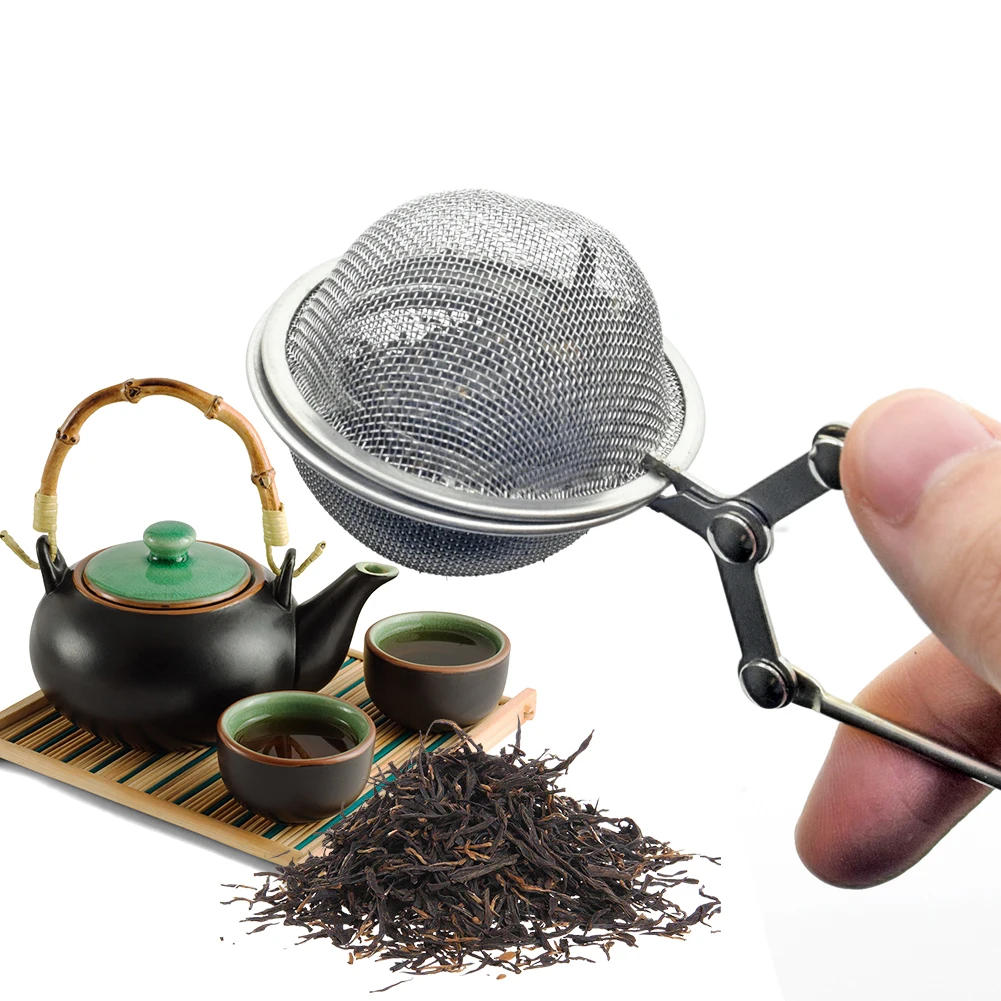 Tea Infuser Handle Tea Ball Kitchen Gadget Stainless Steel Coffee Herb Spice Filter Diffuser Sphere Mesh Tea Strainer
Tea Infuser Handle Tea Ball Kitchen Gadget Stainless Steel Coffee Herb Spice Filter Diffuser Sphere Mesh Tea Strainer