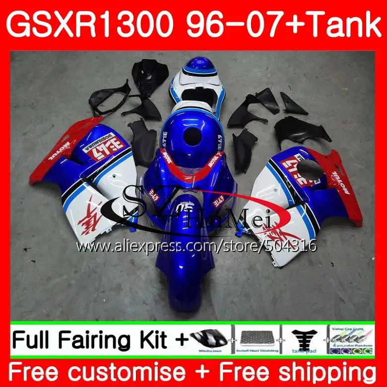 Fairings For SUZUKI Hayabusa GSXR1300 96 07 TOP Blue white GSXR 1300 02 03 04 05 06 07 42SH29 GSX R1300 2002 2003 2004 2005 2007
Fairings For SUZUKI Hayabusa GSXR1300 96 07 TOP Blue white GSXR 1300 02 03 04 05 06 07 42SH29 GSX R1300 2002 2003 2004 2005 2007