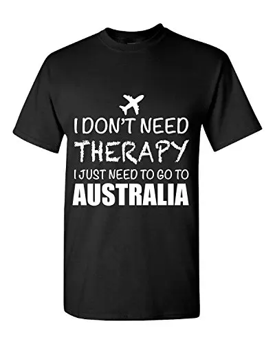 2019 New Men's T-Shirt Summer Casual I Don't Need Therapy I Just Need To Go To Australia Adults Casual Tee Shirt
2019 New Men's T-Shirt Summer Casual I Don't Need Therapy I Just Need To Go To Australia Adults Casual Tee Shirt