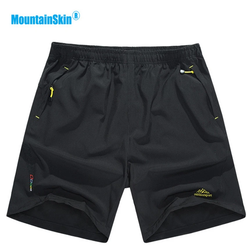 Mountainskin мужские спортивные быстросохнущие шорты дышащая Спортивная одежда для улицы походов бега кемпинга