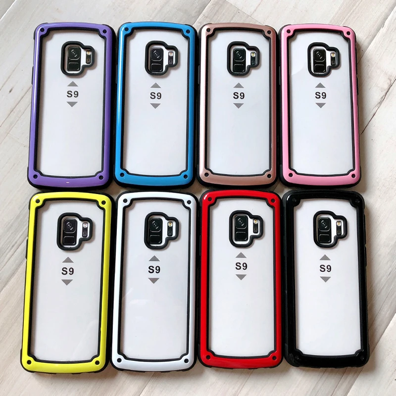 Silicone Rugged Transparent Shockproof Cover Clear PC Back Phone Case For Samsung S8 S8Plus S9 S9 Plus
Silicone Rugged Transparent Shockproof Cover Clear PC Back Phone Case For Samsung S8 S8Plus S9 S9 Plus