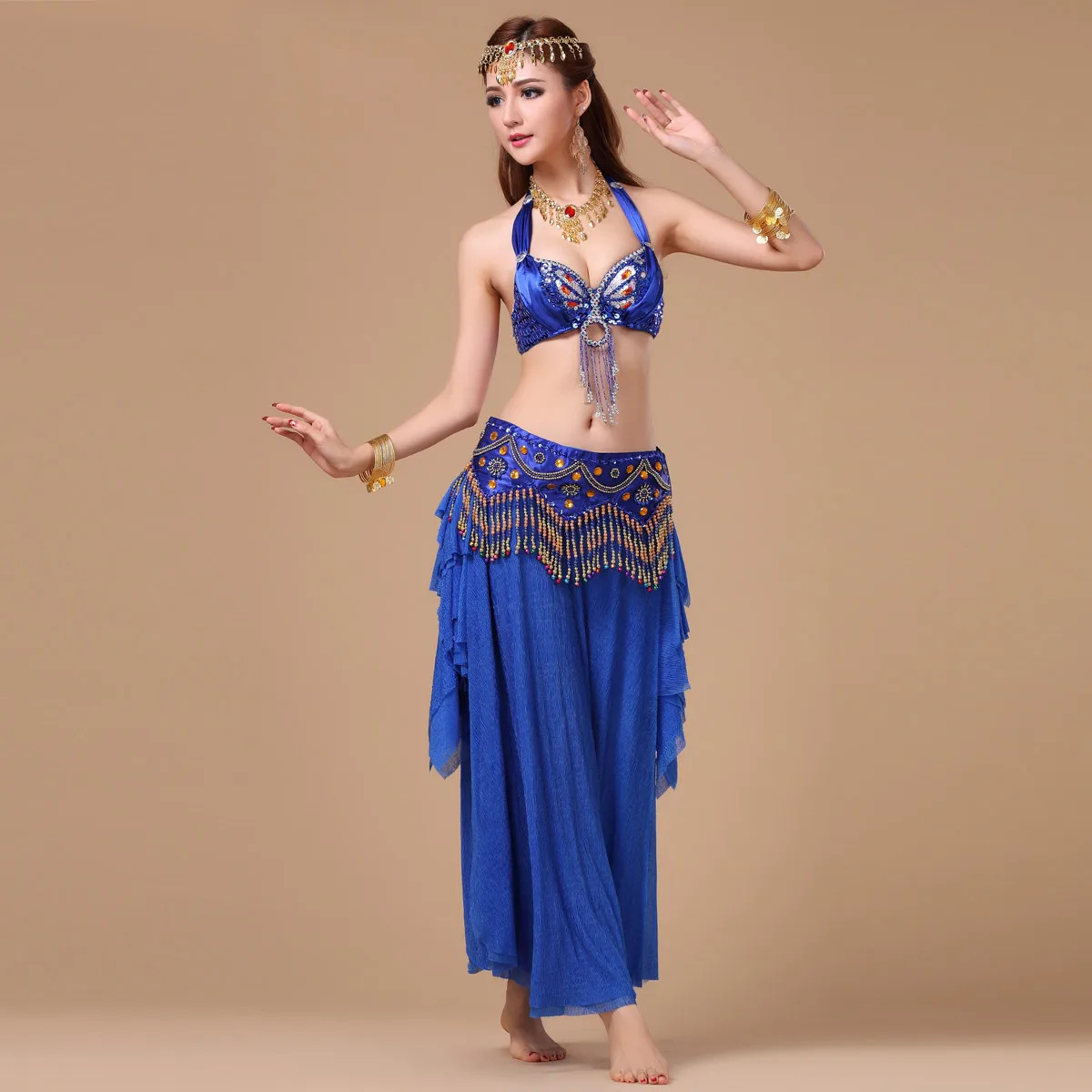 Bellydance 3 Pieces Belly Dance Costume Bra+belt+skirt Ladies Rhinestone Tassel Egypt/indian Sethot Sale Performance Wear
Bellydance 3 Pieces Belly Dance Costume Bra+belt+skirt Ladies Rhinestone Tassel Egypt/indian Sethot Sale Performance Wear