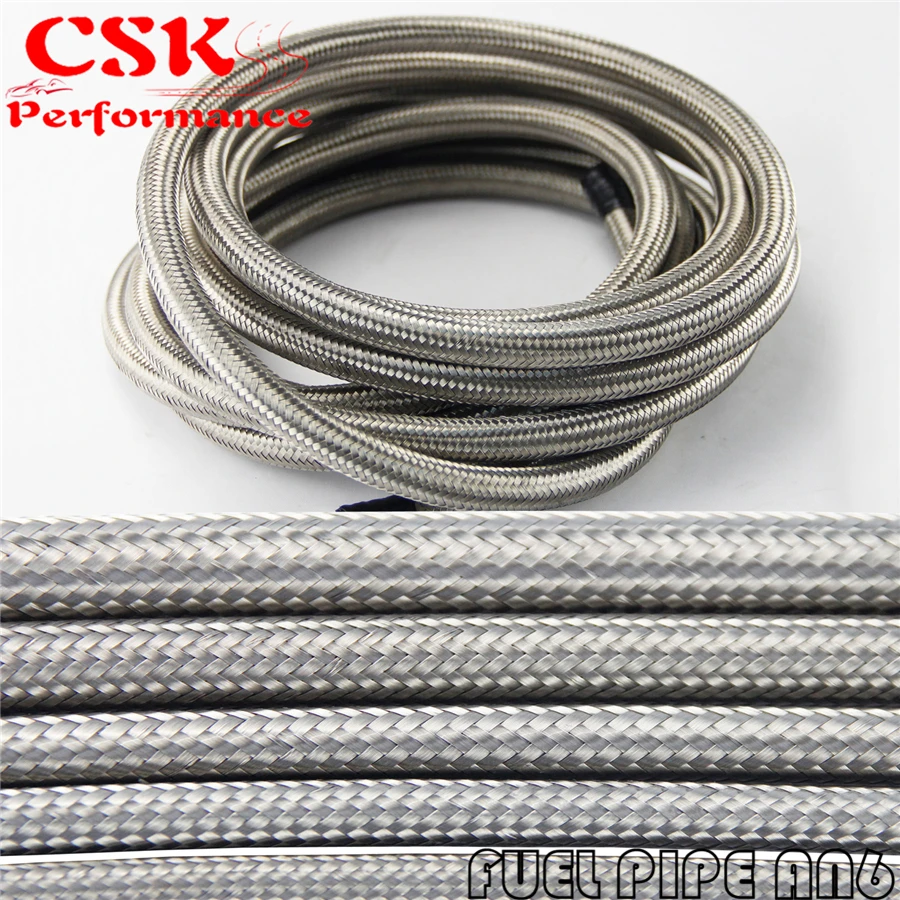 5M STAINLESS STEEL / NYLON BRAIDED 15KPSI AN6 6AN OIL/FUEL LINE/HOSE 5METER 15T BLACK / SILVER
5M STAINLESS STEEL / NYLON BRAIDED 15KPSI AN6 6AN OIL/FUEL LINE/HOSE 5METER 15T BLACK / SILVER