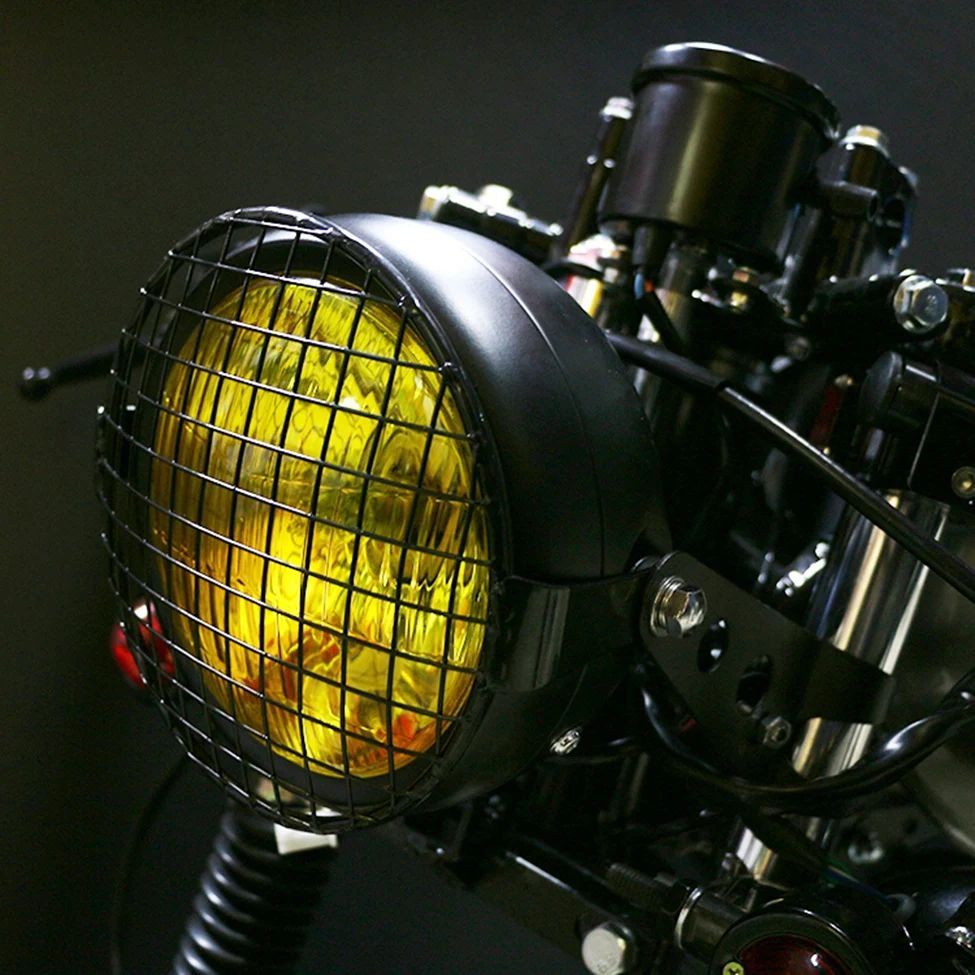 6.5inch Motorcycle Retro headlight Metal 35W Halogen Front Head light Lamp bracket mask Kits For CG125 GN125 Harley Cafe Racer
6.5inch Motorcycle Retro headlight Metal 35W Halogen Front Head light Lamp bracket mask Kits For CG125 GN125 Harley Cafe Racer