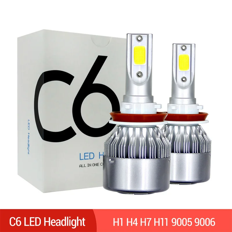 2Pcs LED Light For Car H1 H4 H7 H11 9005 Hb3 9006 Hb4 12V 36W 3600LM 6000K White LED Lamp Kit Auto Headlight Bulbs
2Pcs LED Light For Car H1 H4 H7 H11 9005 Hb3 9006 Hb4 12V 36W 3600LM 6000K White LED Lamp Kit Auto Headlight Bulbs