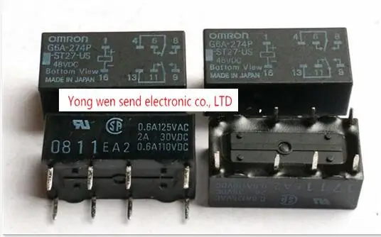 HOT NEW G6A-274P-ST27-US-48VDC G6A-274P-ST27-US 48VDC G6A-274P ST27-US G6A274P ST27US 48VDC DV48V 48V DIP8 free shipping
HOT NEW G6A-274P-ST27-US-48VDC G6A-274P-ST27-US 48VDC G6A-274P ST27-US G6A274P ST27US 48VDC DV48V 48V DIP8 free shipping