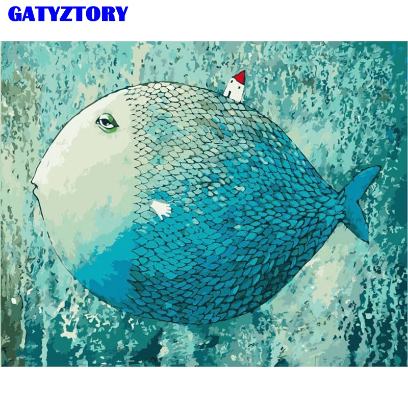 Frameless Fish House Animals DIY Painting By Numbers Modern Wall Art Home Decor Hand Painted Oil Painting For Home Artwork 40x50
Frameless Fish House Animals DIY Painting By Numbers Modern Wall Art Home Decor Hand Painted Oil Painting For Home Artwork 40x50