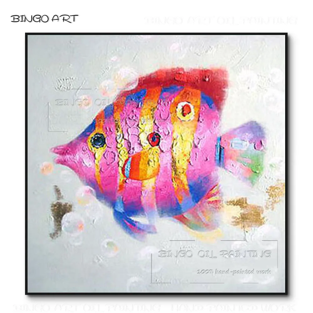 New Arrivals Hand-painted Funny Animal Tropical Fish Oil Painting on Canvas Lovely Animal Fish Acrylic Painting for Wall Decor
New Arrivals Hand-painted Funny Animal Tropical Fish Oil Painting on Canvas Lovely Animal Fish Acrylic Painting for Wall Decor