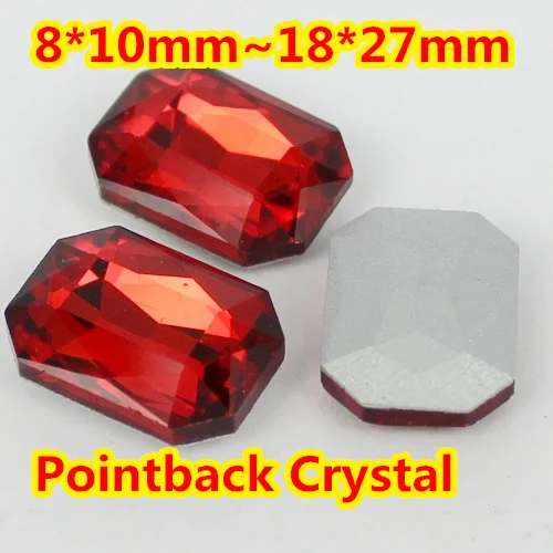 Siam Rectangle Shape Crystal Fancy Stone Point Back Glass Stone For DIY Jewelry Accessory.10*14mm 13*18mm 18*25mm 20*30mm
Siam Rectangle Shape Crystal Fancy Stone Point Back Glass Stone For DIY Jewelry Accessory.10*14mm 13*18mm 18*25mm 20*30mm