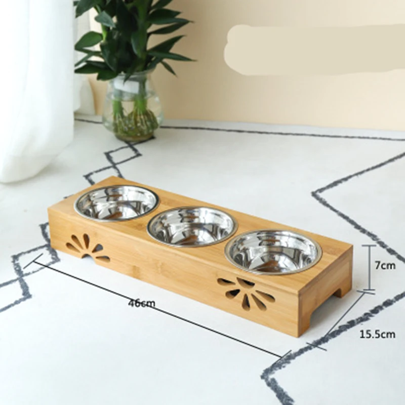 Dog Bowl Bamboo Holder Cat Feeder Ceramic Dog Double Bowls Stainless Steel Puppy Feeder Detachable Pet Bowl
Dog Bowl Bamboo Holder Cat Feeder Ceramic Dog Double Bowls Stainless Steel Puppy Feeder Detachable Pet Bowl