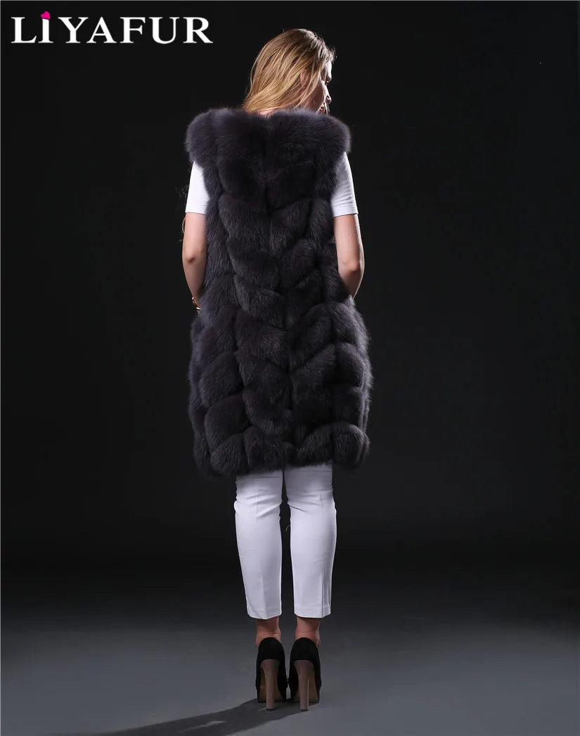 LIYAFUR New Style Natural Real Genuine Blue Fox Fur Long Winter Sleeveless Vest Waistcoat Gilet for Women Luxury
LIYAFUR New Style Natural Real Genuine Blue Fox Fur Long Winter Sleeveless Vest Waistcoat Gilet for Women Luxury