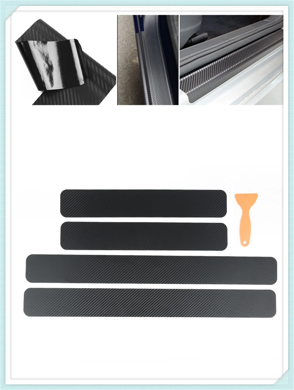 4 pieces of car shape carbon fiber door edge scratch protection film for Nissan TEANA QASHQAI BLUEBIRD SUNNY TIIDA PALADIN
4 pieces of car shape carbon fiber door edge scratch protection film for Nissan TEANA QASHQAI BLUEBIRD SUNNY TIIDA PALADIN