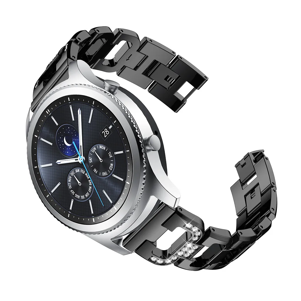Ремешок для наручных часов Samsung Gear S3 Classic 2019 модные роскошные женские Ремешки с