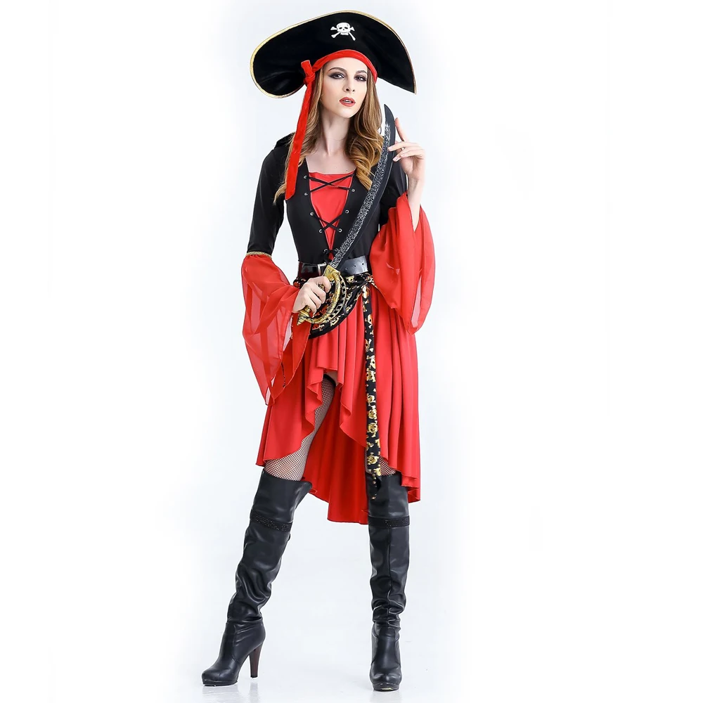 Pirate Costumes Fancy Carnival Performance Sexy Adult Halloween Costume Dress High Quality Captain Party Women Cosplay
Pirate Costumes Fancy Carnival Performance Sexy Adult Halloween Costume Dress High Quality Captain Party Women Cosplay