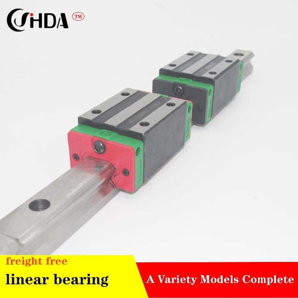 

freight free 1Pcs Linear guide +2Pcs linear sliders HGH15 HGH20 HGH25 HGH30 HGH35 HGH45 CA or HA