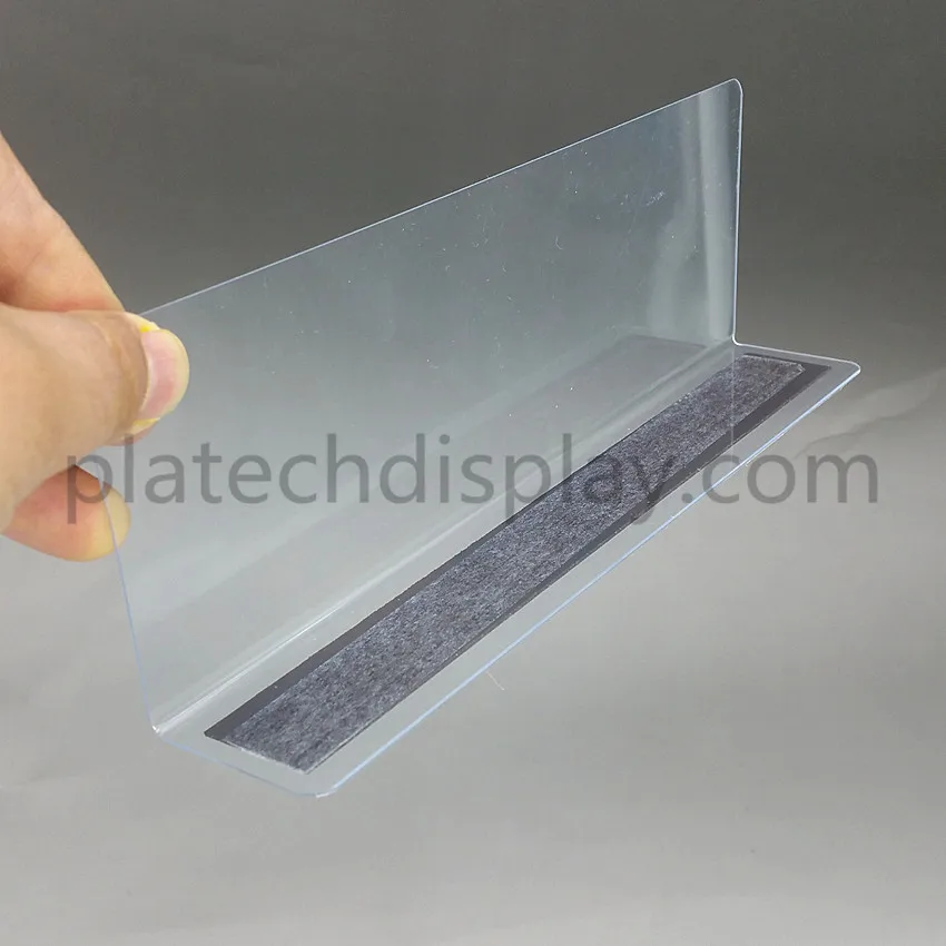 Plastic PVC Clear Storage Rack Shelf Side Splitter Back Plate Guard Dividers By Magnetic Strip In Supermarket Stores 1000pcs
Plastic PVC Clear Storage Rack Shelf Side Splitter Back Plate Guard Dividers By Magnetic Strip In Supermarket Stores 1000pcs