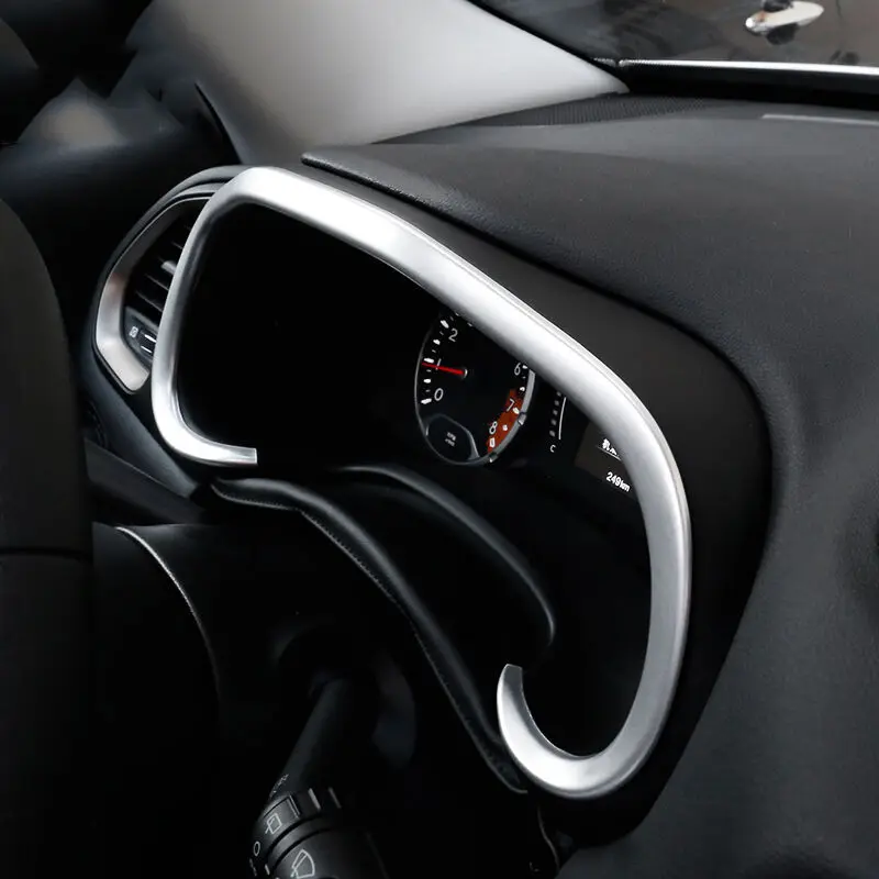 Chrome Dashboard Instrument Panel Gauge Matte Cover Trim Frame Car Styling Molding Garnish For Jeep Renegade 2015 2016 2017-2019
Chrome Dashboard Instrument Panel Gauge Matte Cover Trim Frame Car Styling Molding Garnish For Jeep Renegade 2015 2016 2017-2019