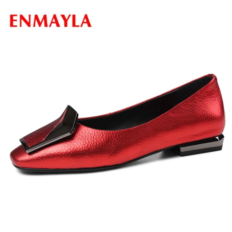 ENMAYLA Genuine Leather Basic Square Toe Slip-On Shoes Woman Sapato Feminino Flat with Shoes Size 34-43 ZYL2041
ENMAYLA Genuine Leather Basic Square Toe Slip-On Shoes Woman Sapato Feminino Flat with Shoes Size 34-43 ZYL2041
