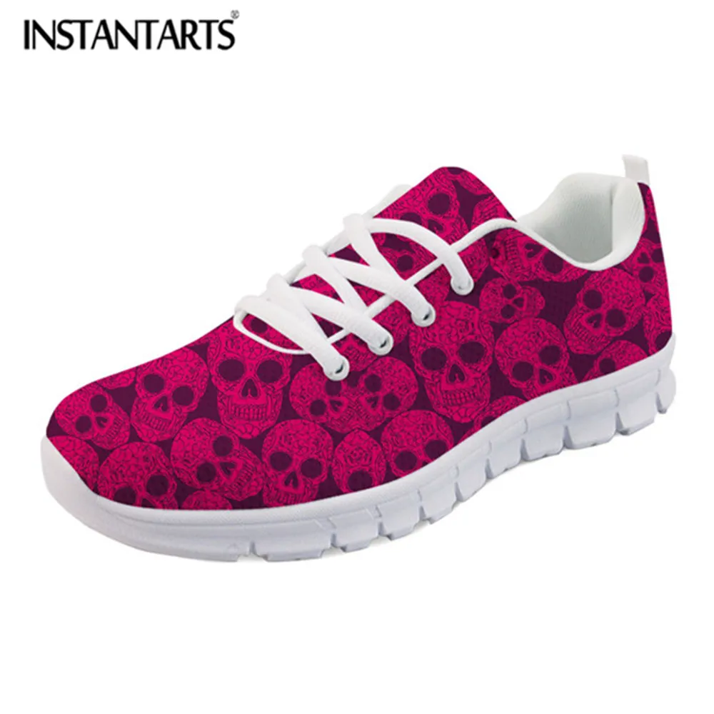 INSTANTARTS 3D Skull Prints Flats Women Sneakers Casual Shoes Comfortable Breathable LightWeight Air Mesh Shoes Walking Zapatos
INSTANTARTS 3D Skull Prints Flats Women Sneakers Casual Shoes Comfortable Breathable LightWeight Air Mesh Shoes Walking Zapatos