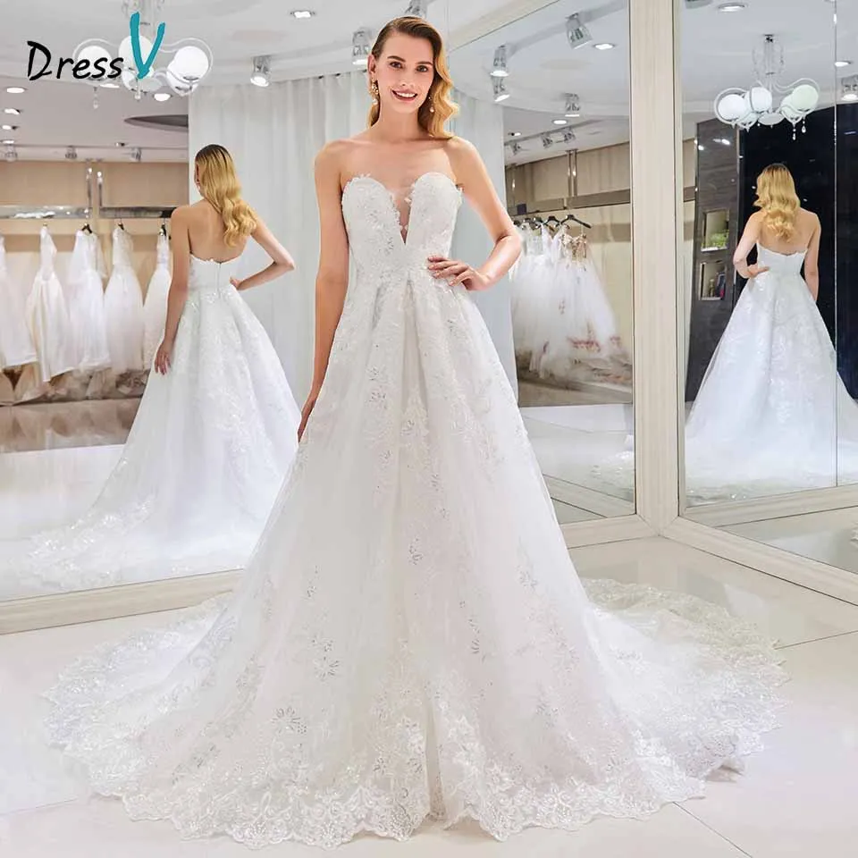 Dressv strapless wedding dress a line appliques sleeveless backless beading floor length bridal outdoor&church wedding dresses
Dressv strapless wedding dress a line appliques sleeveless backless beading floor length bridal outdoor&church wedding dresses