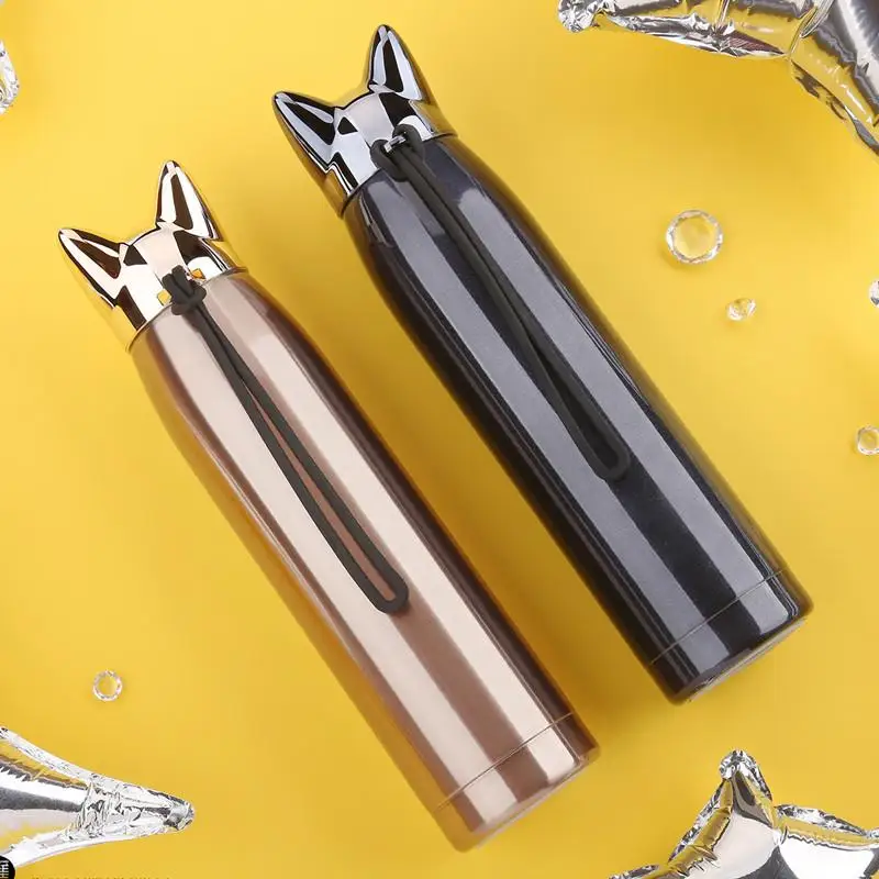 Gold Bowling Thermos Bottle Stainless Steel Vacuum Flasks Cute Cat Fox Ear Thermal Coffee Tea Milk Travel Mug Termo Gato
Gold Bowling Thermos Bottle Stainless Steel Vacuum Flasks Cute Cat Fox Ear Thermal Coffee Tea Milk Travel Mug Termo Gato