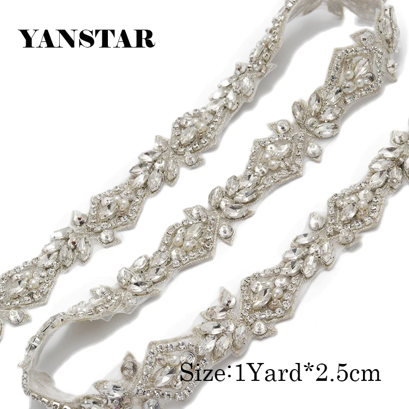 YANSTAR 5 ярдов ручной работы с серебряными кристаллами Rhienstone аппликация розовое золото свадебный пояс отделка утюжок на свадебное платье пояс YS912
YANSTAR 5 ярдов ручной работы с серебряными кристаллами Rhienstone аппликация розовое золото свадебный пояс отделка утюжок на свадебное платье пояс YS912