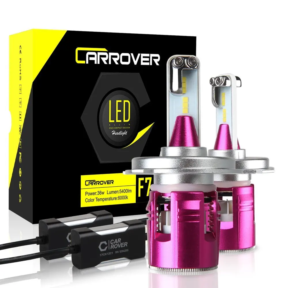 Авто Rover H4 светодиодный автомобильных фар 72 Вт Conversion Kit H1 H7 H11 H8 H9 фара дальнего