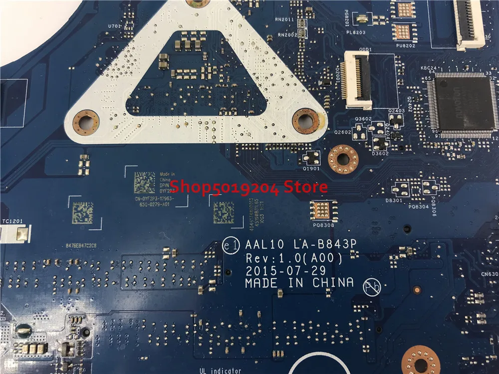 FOR Dell Inspiron 17 5558 5458 5758 laptop Motherboard CN-0YF2P3 0YF2P3 YF2P3 AAL10 LA-B843P DDR3L SR244 I3-5005U mainboard 
FOR Dell Inspiron 17 5558 5458 5758 laptop Motherboard CN-0YF2P3 0YF2P3 YF2P3 AAL10 LA-B843P DDR3L SR244 I3-5005U mainboard