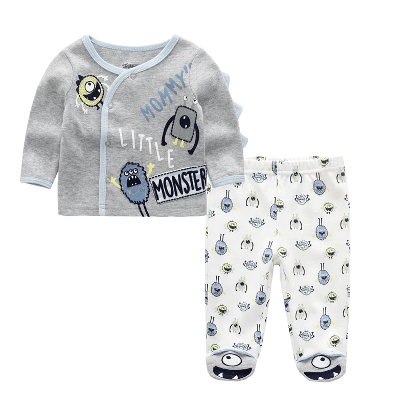 Пижама для новорожденного комплект одежды девочек детские комплекты маленьких
