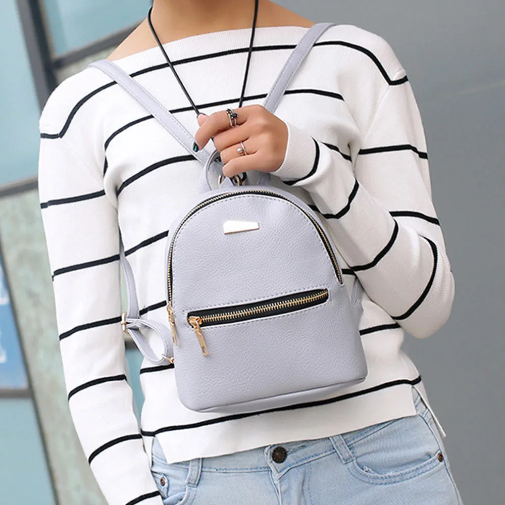 Mini Backpack Women Leather Backpack School Rucksack College Shoulder Travel Small Bag Mochilas Feminina
Mini Backpack Women Leather Backpack School Rucksack College Shoulder Travel Small Bag Mochilas Feminina