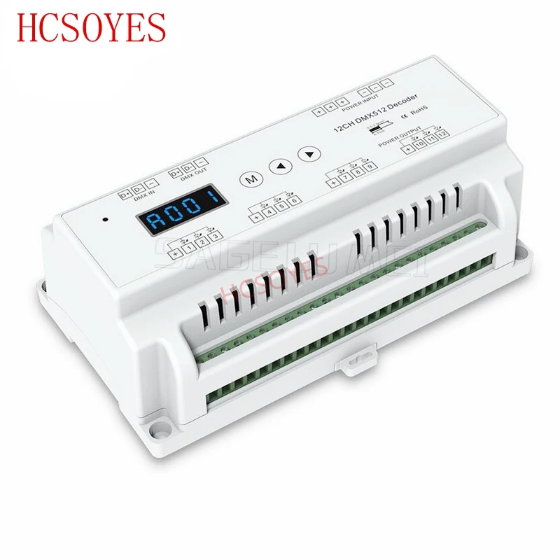 D12 DC5V-36V вход 12 каналов 12CH CV DMX512 декодер; Выход 5A * 12CH с дисплеем для Настройка адреса DMX для светодиодной ленты rgb
D12 DC5V-36V вход 12 каналов 12CH CV DMX512 декодер; Выход 5A * 12CH с дисплеем для Настройка адреса DMX для светодиодной ленты rgb