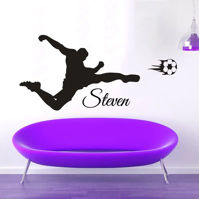 Name Football Player Wall Sticker Sports Decal Kids Room Decoration Posters Vinyl
Name Football Player Wall Sticker Sports Decal Kids Room Decoration Posters Vinyl