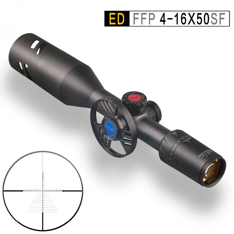 Discovery ED 4-16X50SF FFP Tactical Rifle Scope First Focal Plane Military Level High Recoil Resistance Optical Sights
Discovery ED 4-16X50SF FFP Tactical Rifle Scope First Focal Plane Military Level High Recoil Resistance Optical Sights